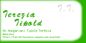 terezia tipold business card